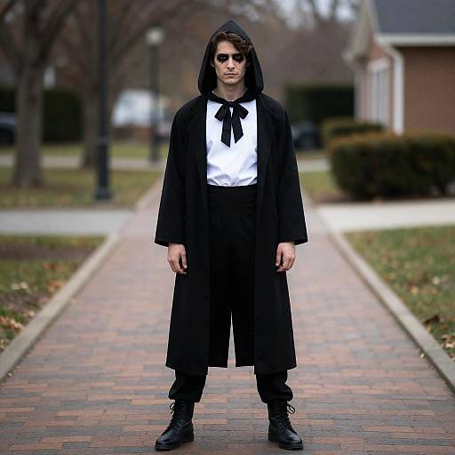 Astolfo in Black and White Halloween Costume