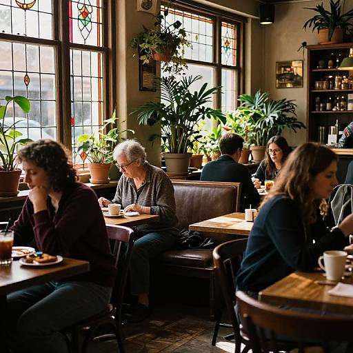 Cozy Vintage Café Scene