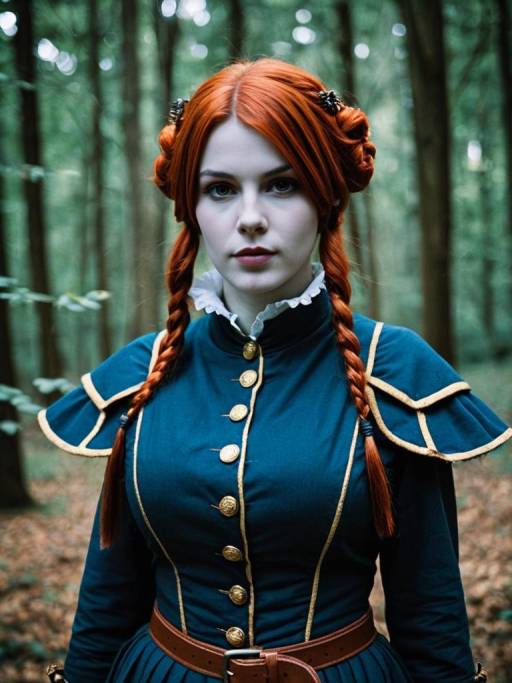 Cosplay Woman in Murrue Ramius Costume