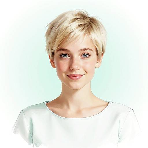 Blurred Pastel Nordic Portrait