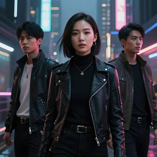 Futuristic Cyberpunk Citizens Design