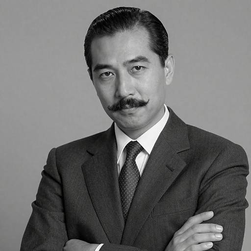 Classic Black and White Portrait of a Man