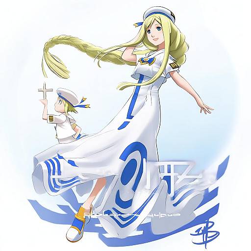 Illustration of Alicia florence, aria (manga) in the style of Polarityplus