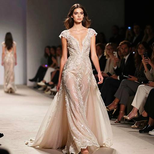 Elegant Sparkling Evening Gown