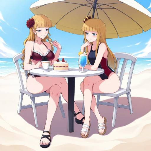 Beach Day with Crowned Girls