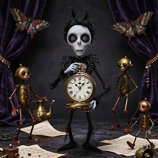 Tim Burton Inspired Clockwork Marionette