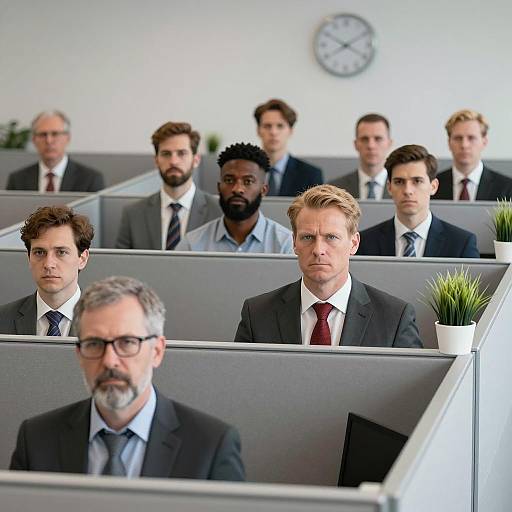 Diverse Men in Office Environment