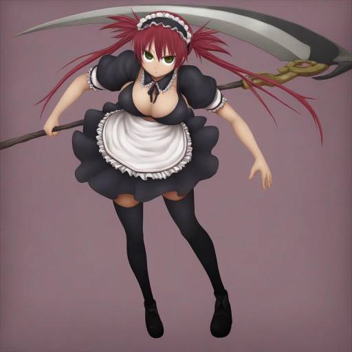 Illustration of Airi (the infernal temptress), queen's blade in the style of Yajirushi (chanoma)