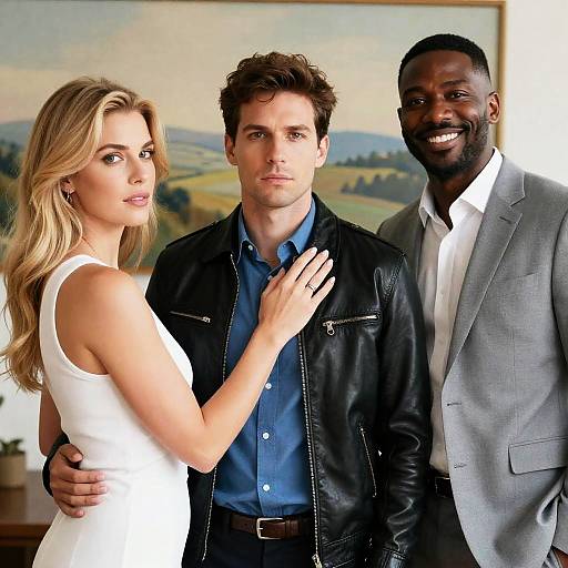 Portrait of Three Diverse Friends