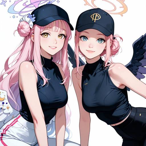 Magical Duo with Wings and Smiles
