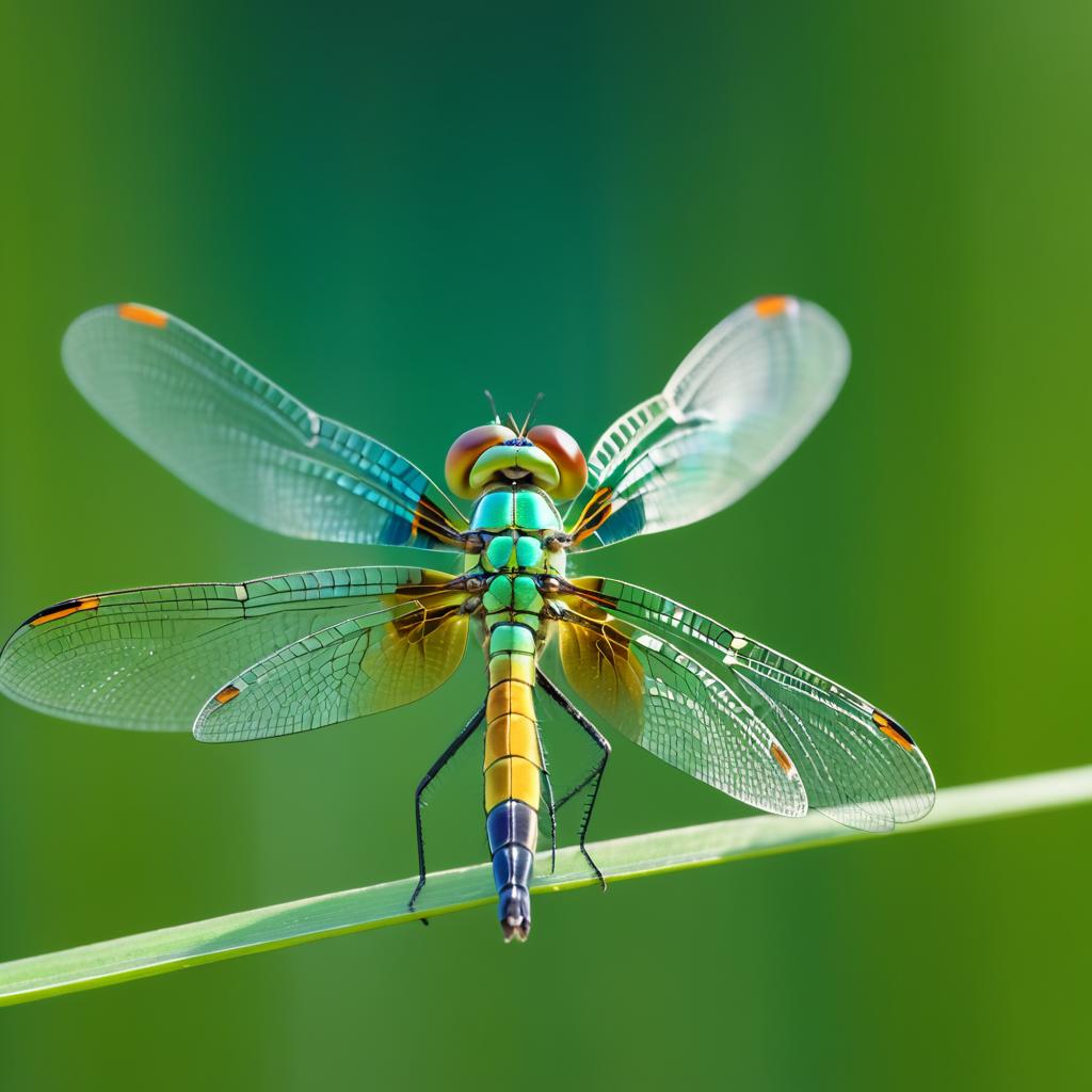 Elegant Dragonfly in a Top Hat