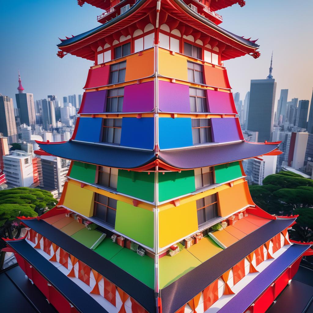 Tokyo Tower in Gehry Style at Festival