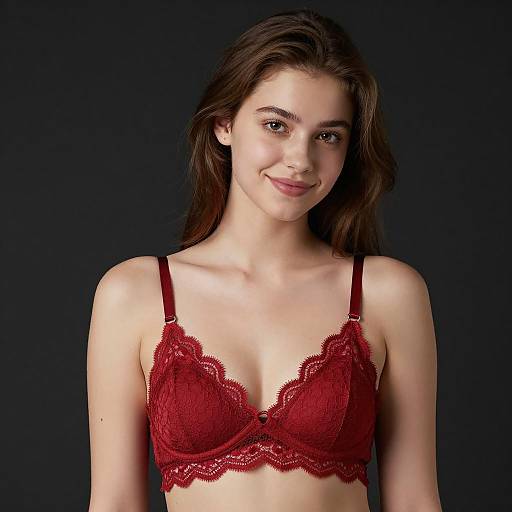 Subtle Smiles and Elegant Lingerie