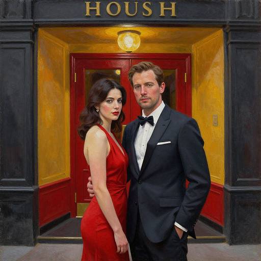 Elegant Couple Portrait by NYC Club