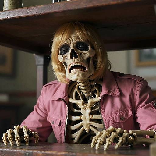 Photorealistic He-Man Hiding in Fear