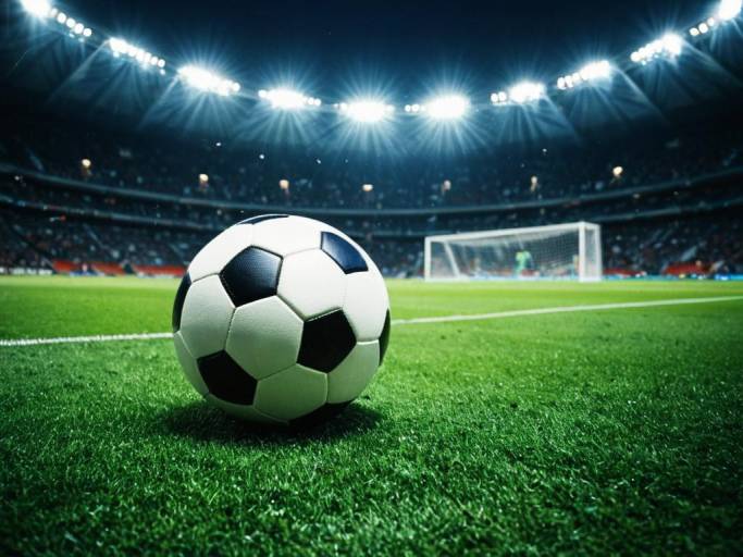 Stunning Soccer Wallpaper with Stadium Lights
