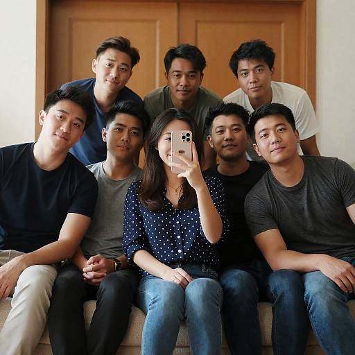 Group Selfie on Couch