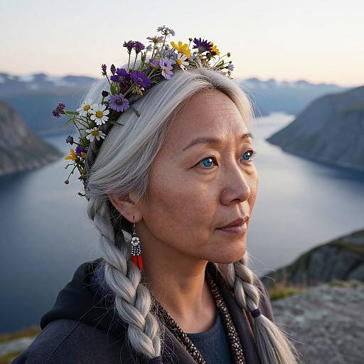 Photorealistic Portrait of Native Woman