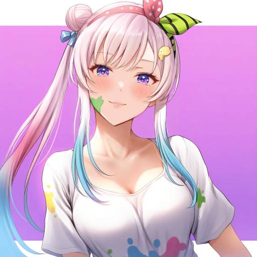 Illustration of Airani iofifteen, hololive in the style of Mondi hl