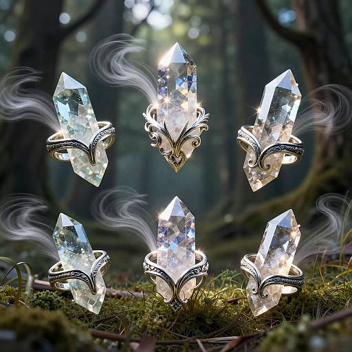 Enchanted Wind Artifacts in Forest