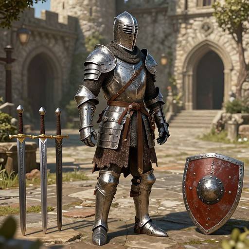 Medieval Warrior Game Character Creation