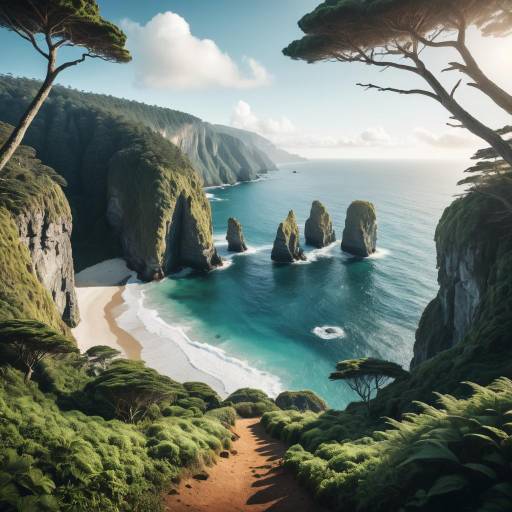 Cinematic Dreamy Forest to Ocean Cliffs