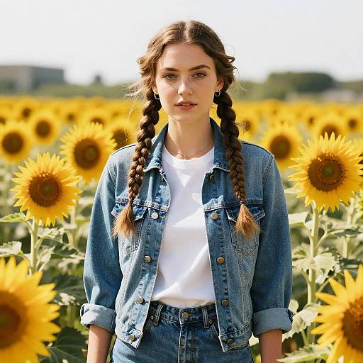 Two-Strand Twists in Sunflower Field