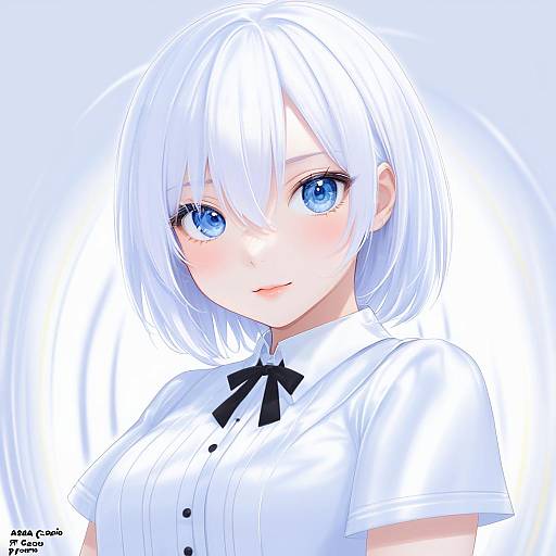 Illustration of Ars almal, nijisanji in the style of Asa (coco)