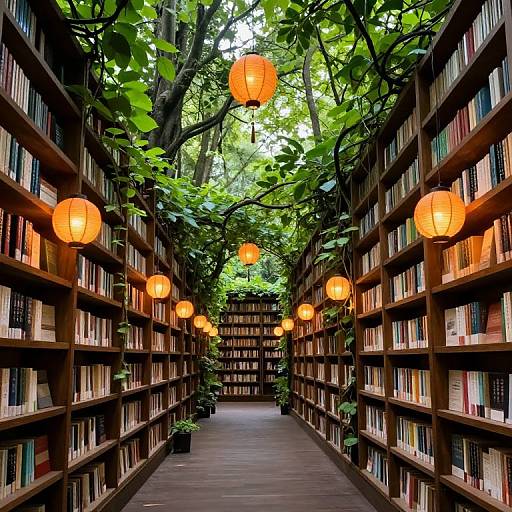 Enchanted Forest Library Pathway