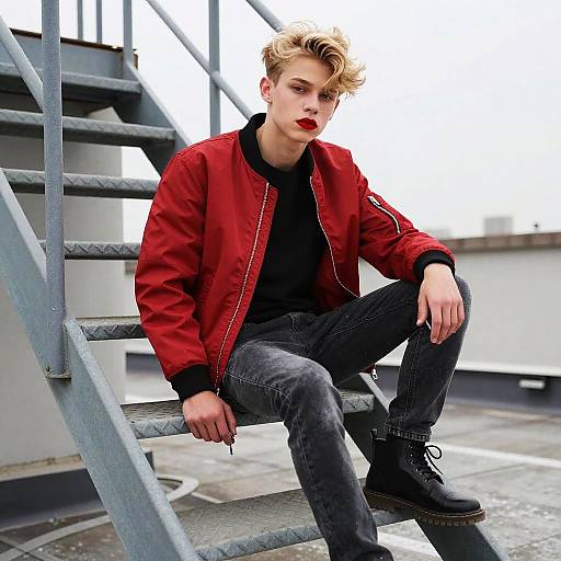 Teen Fashion Editorial on Rooftop