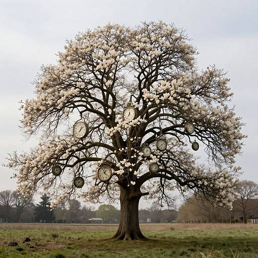 Surreal Time Tree with Clocks