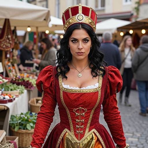 Bold Adventurous Woman in Victorian Dress