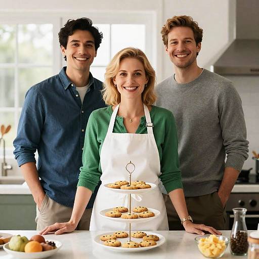 Joyful Baking Moment in the Kitchen