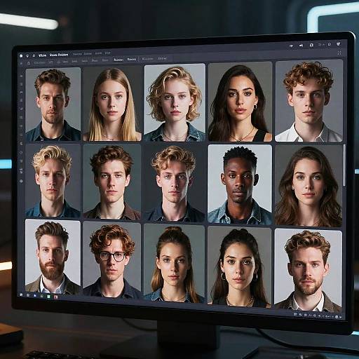 AI Character Portrait Generator Interface