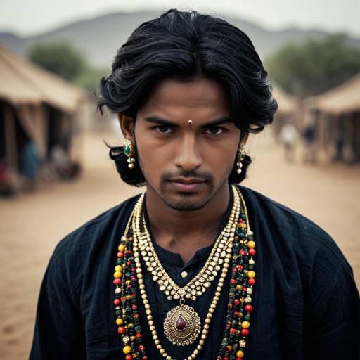 Rajasthani Man in Traditional Jewelry
