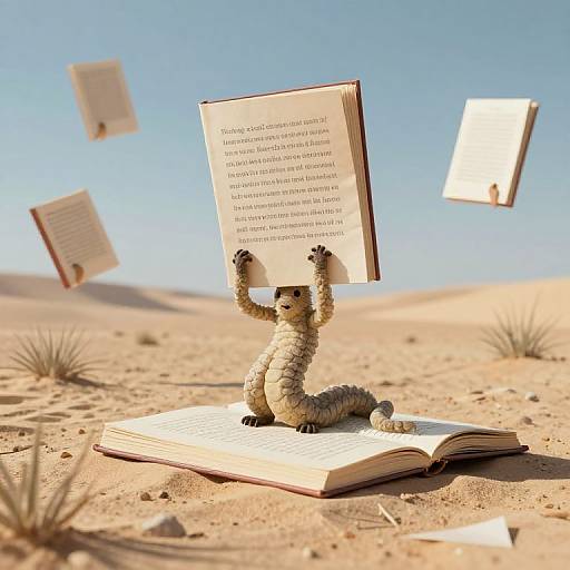 Living Words Library in Desert