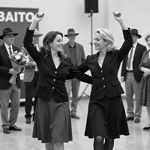 Joyful Dance in Vintage Style