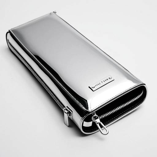 Silver Mirrored PU Chrome Long Case