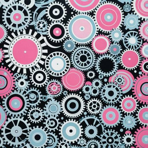 Surreal Retro Optical Illusion Collage