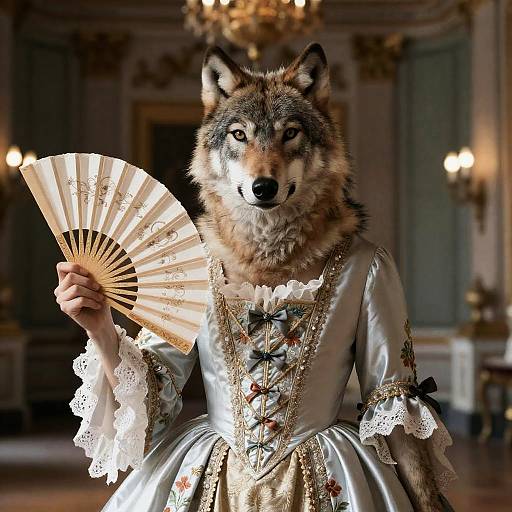 Wolf in 18th Century Dress