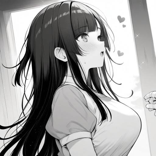 Monochrome Portrait of Tsumiki Mikan