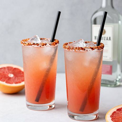 Vibrant Pink Grapefruit Margaritas