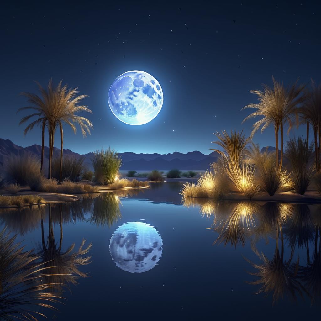 Serene Moonlit Riverside in HD