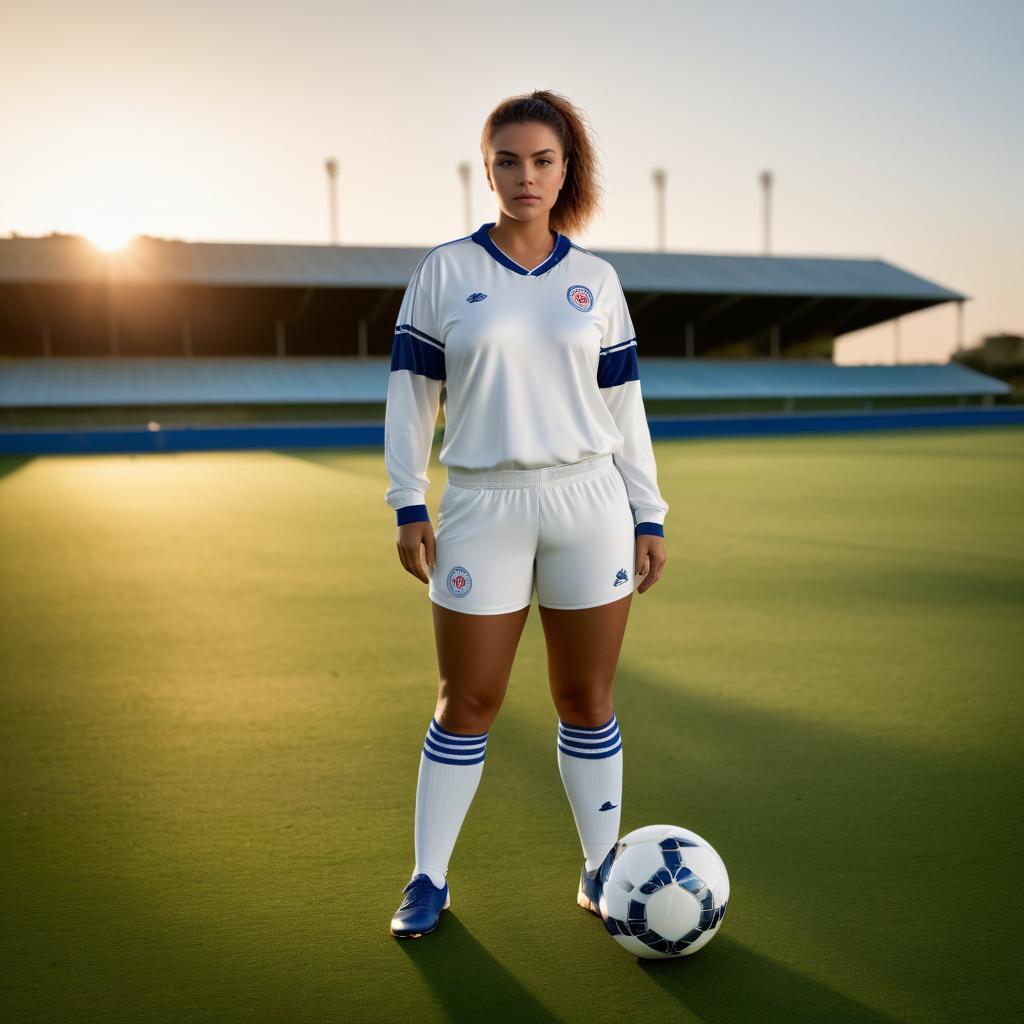 Powerful Female Soccer Star in Vogue