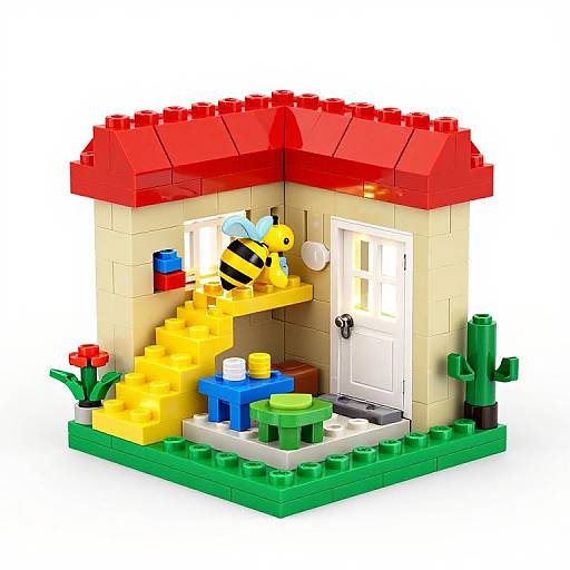 Cutebee DIY Colorful LEGO Mini House