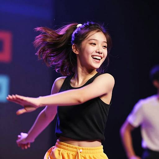 Joyful Young Dancer in Motion