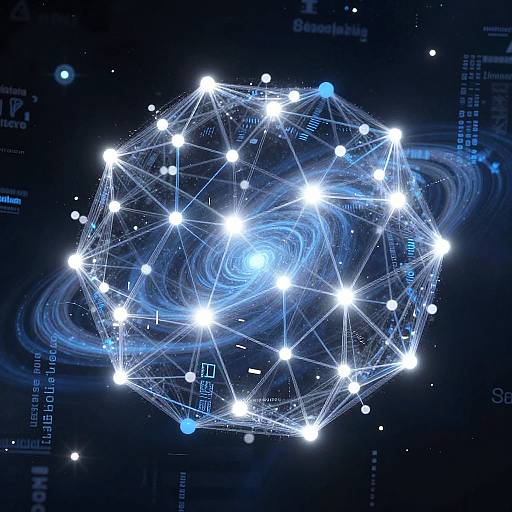 Abstract AI Story Finisher Visualization