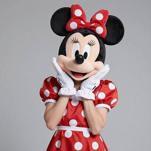 Photorealistic Minnie Mouse Cosplay Portrait