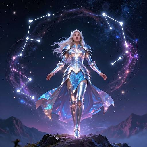 Celestial Guardian with Shimmering Armor