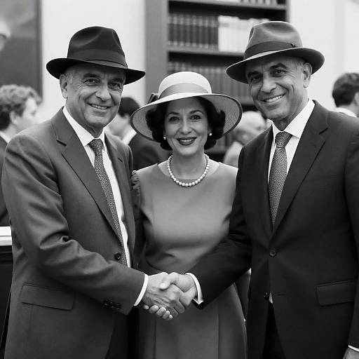 Classic Black and White Social Gathering